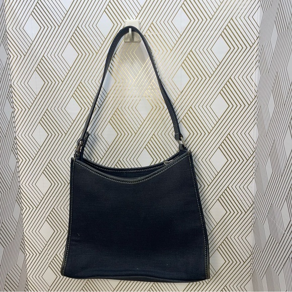 Black Linen Lauren Ralph Lauren shoulder bag‎ S3 - Picture 2 of 7